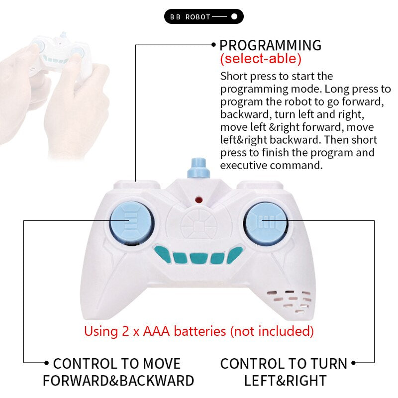 2.4G Radio Remote Control Robots With Sound Watch Control Gesture Induction RC Robot Car Boy Girl Electric Toy Gift For Children